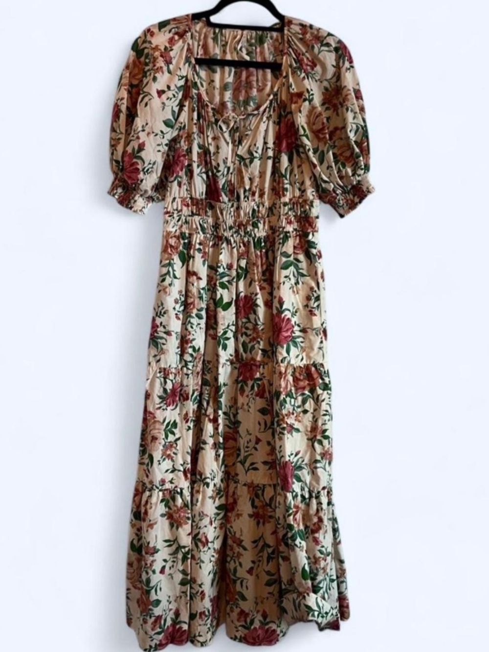Anthropologie Somerset Floral Maxi Dress S Cottagecore Garden Party - Picture 3 of 8